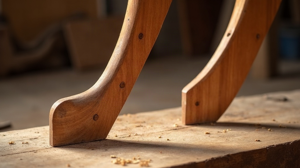 Hand-Cutting Curved Cabriole Legs From Air-Dried Cherry Blanks
